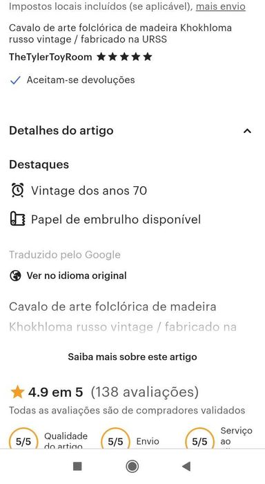Cavalo de arte folclórica