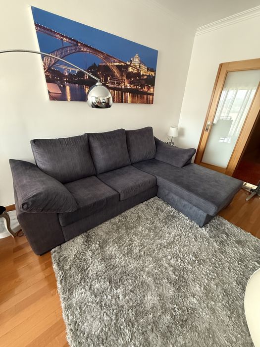 Sofá de 3/4 lugares com chaise longue