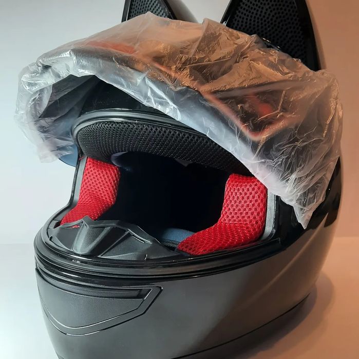 Шлем с ушками. Шлем котик. Женский шлем