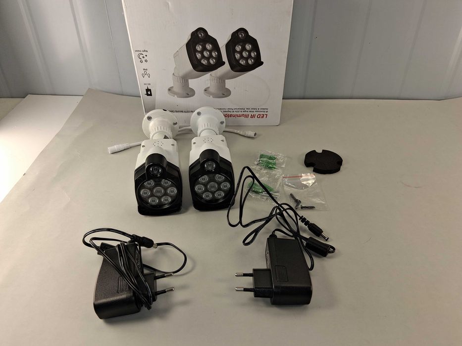 N011 Zestaw 2 Kamer Monitoring Tonton LED IR Illuminator CCTV