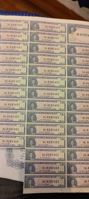 Título de uma obrigação de 1942.