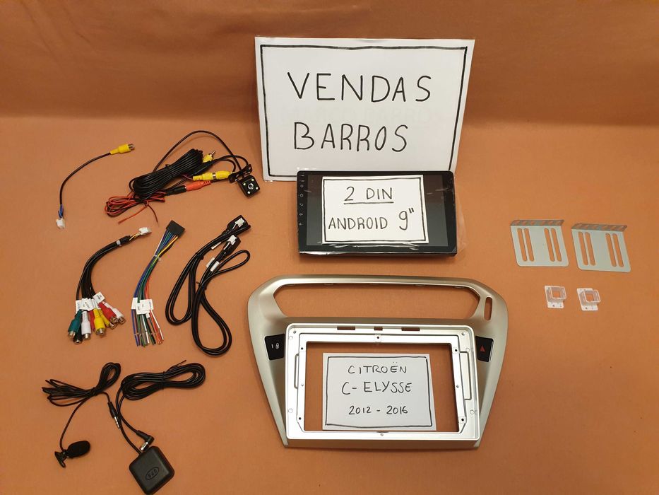 (NOVO) Rádio 2DIN 9" • Citroen C-ELYSEE (2012 a 2016) • Android GPS