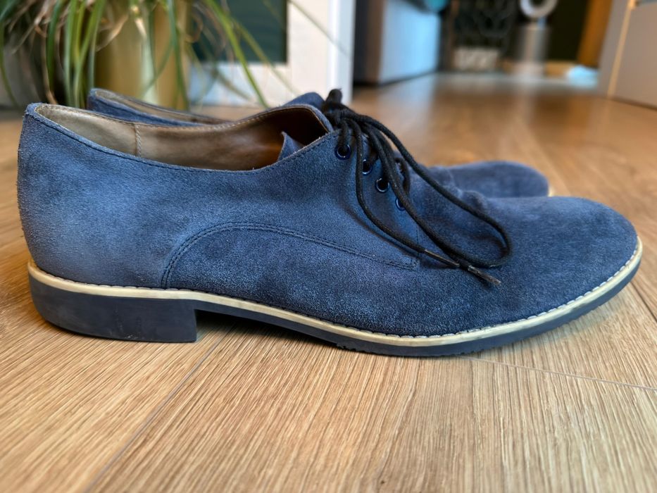 Półbuty granatowe zamszowe Bytom 42