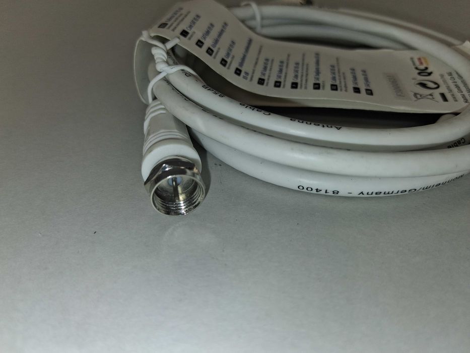 N057 Kabel Antenowy Satelitarny Hama Classic Line 1.5m 85 dB F-Plug