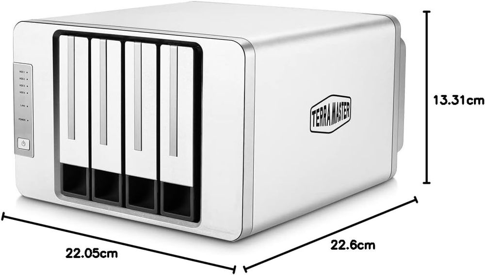 Obudowa serwera multim. terramaster nas server f4-210 1.4ghz 1gb ddr