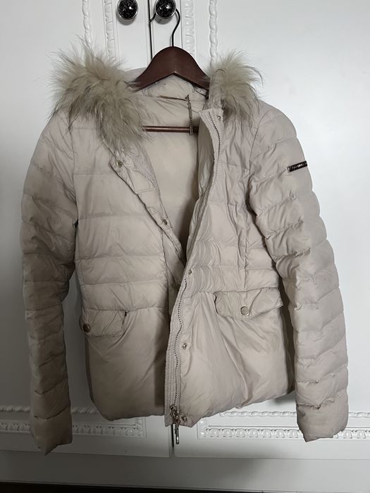 Kurtka damska Liu Jo lekka z puchem beżowa rozm wloskie 42