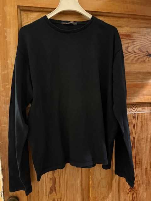 Bluza męska River Island L czarna z długim rękawem