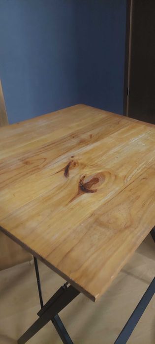 Secretária de madeira alta dobrável