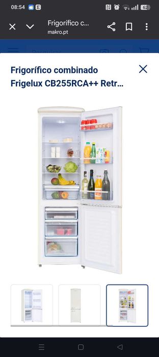 Frigorífico Frigelux combinado Branco a funcionar perfeitamente.