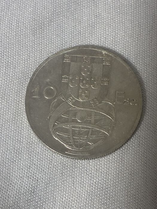 Moeda 10 Esc prata 1955