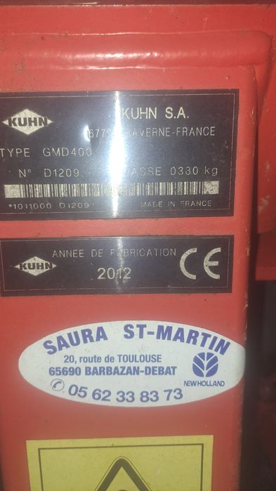 Gadanheira  kuhn GND400