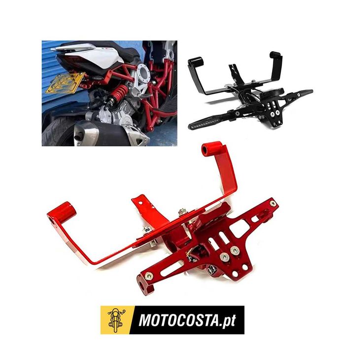 Suporte Matrícula Pisca e Luz para Italjet Dragster 125/200/250i/400