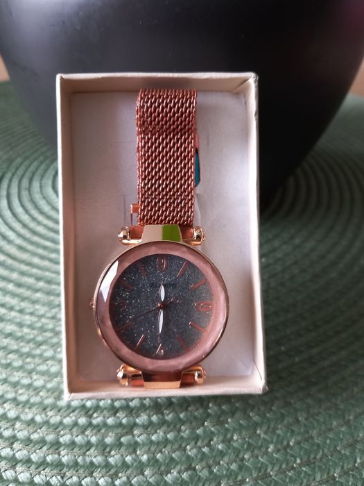Zegarek damski różowo zloty