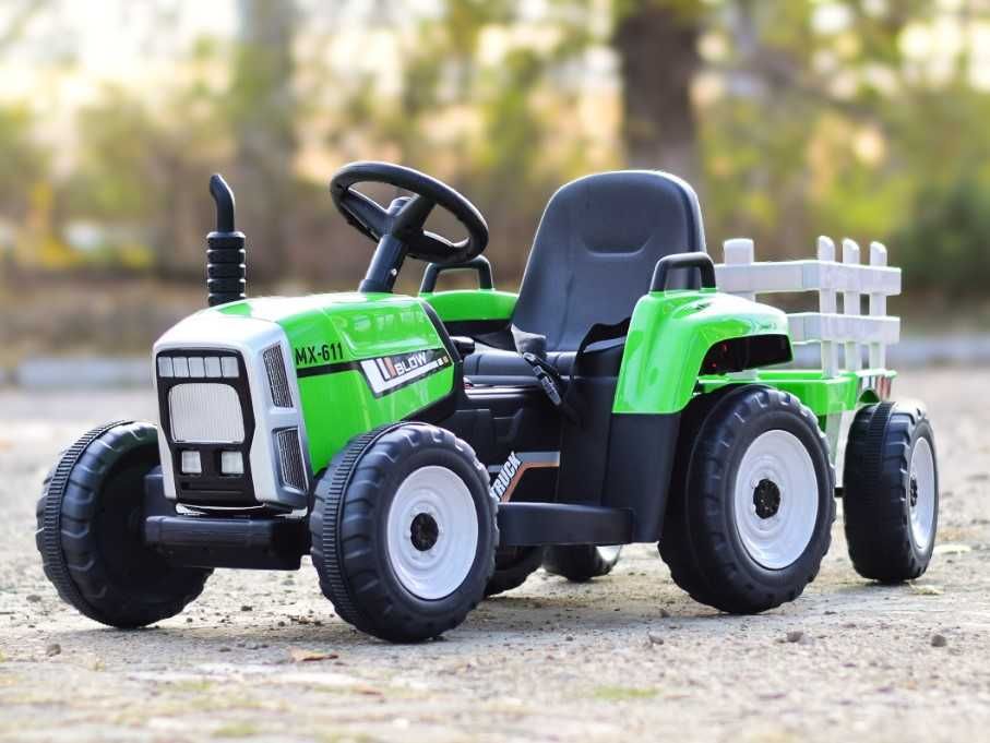 Traktor na Akumulator BLOW z Przyczepą dla dziecka 2x45W PILOT XMX611