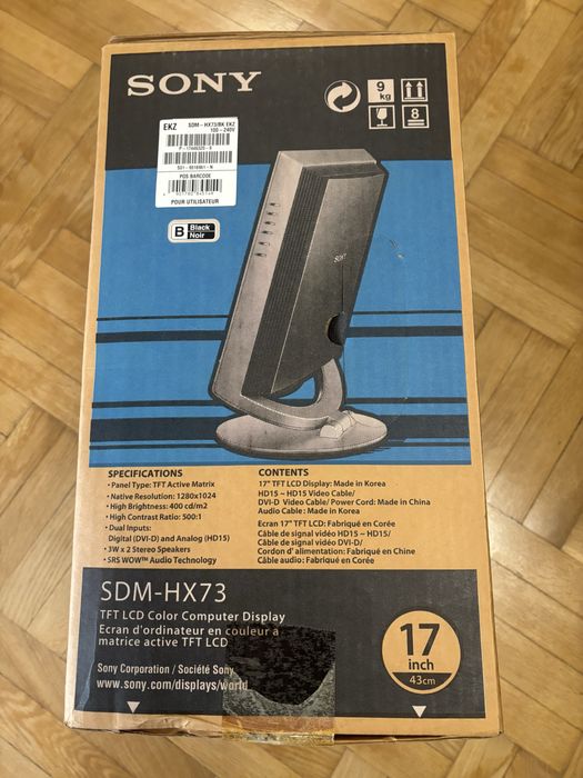 SONY Цветной TFT ЖК-дисплей компьютера с пктивной матрицей
