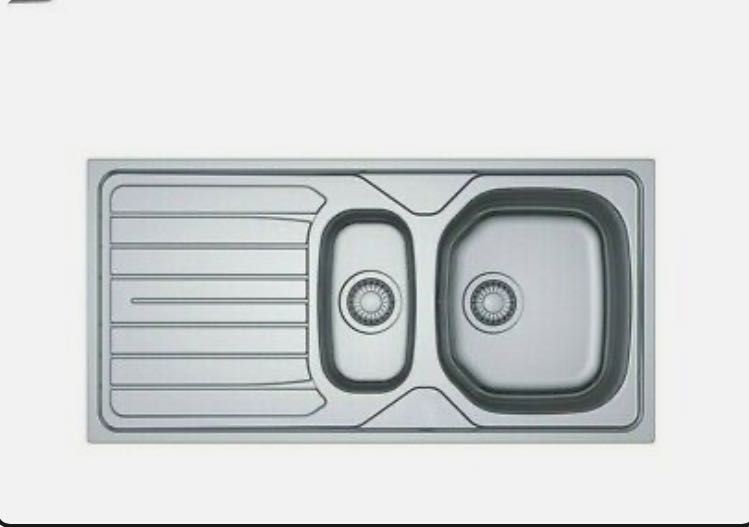 Zlewozmywak dwukomorowy Franke z baterią - stan bdb