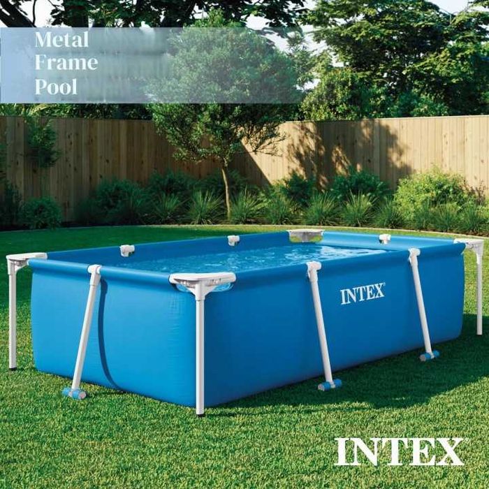 Basen stelażowy 220x150x60 cm INTEX 28270NP nowy kompletny outlet