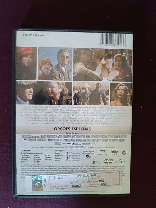 DVD do filme "Jogo Sujo", George Clooney (portes grátis)