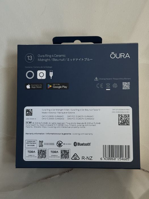 Смарт кільце Смарт-кільце Oura Ring 4 Ceramic - Midnight
