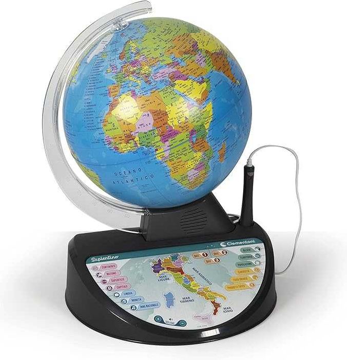 Clementoni Explorer Elektroniczny Globus, Wielokolorowy, Od 7 Lat