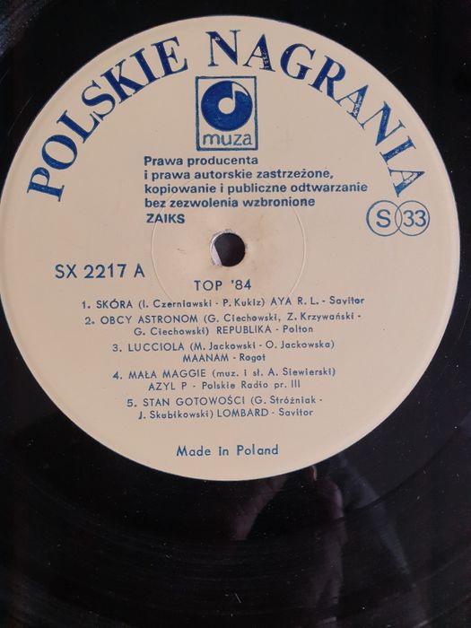 Płyta winylowa TOP84
