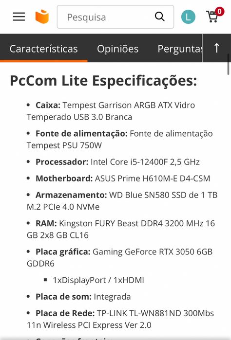 Vendo torre gaming com garantia !!!