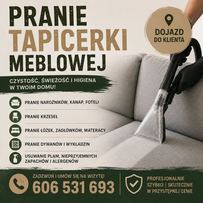 Pranie tapicerki narozników