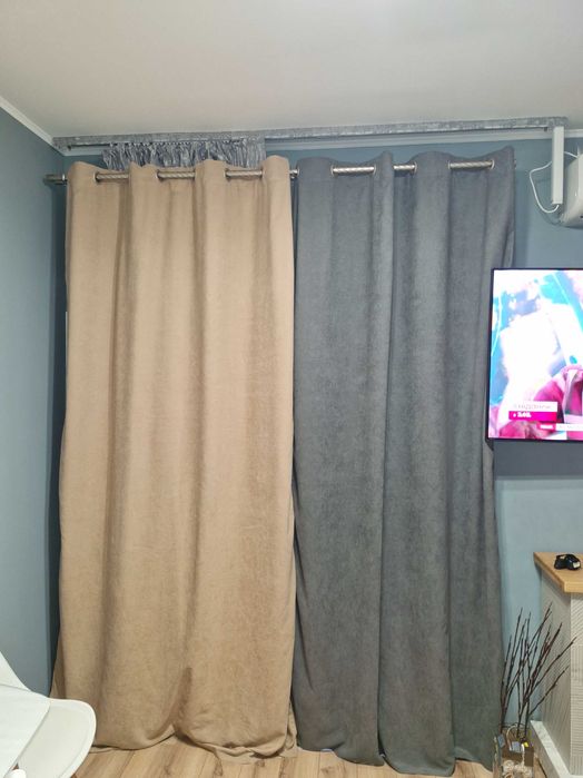 Продам штори та тюль + карниз подвійний