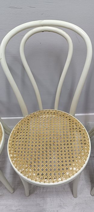 Krzesła gięte Thonet Fameg Radomsko a18 a16 z rafią