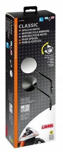 Lusterko motocyklowe okrągłe Lampa Classic 2szt
