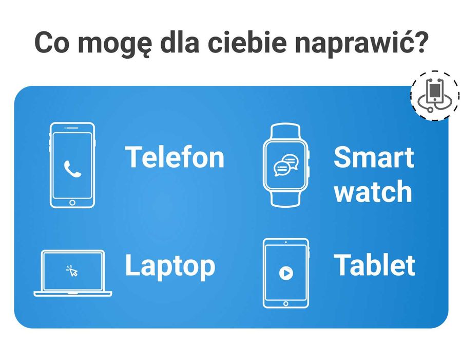 Serwis GSM, naprawa telefonów, tabletów, laptopów, konsol, komputerow