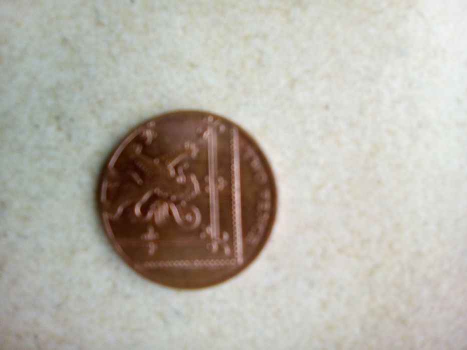 Moeda antiga  Elizabeth One two pence