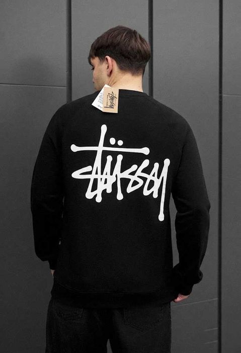 Черный Свитшот Stussy Fuzzy Dice
