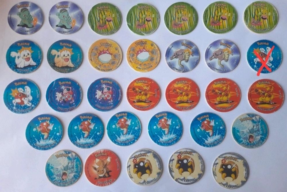 Pokemon Tazos attack / ataque 2 - venda à unidade
