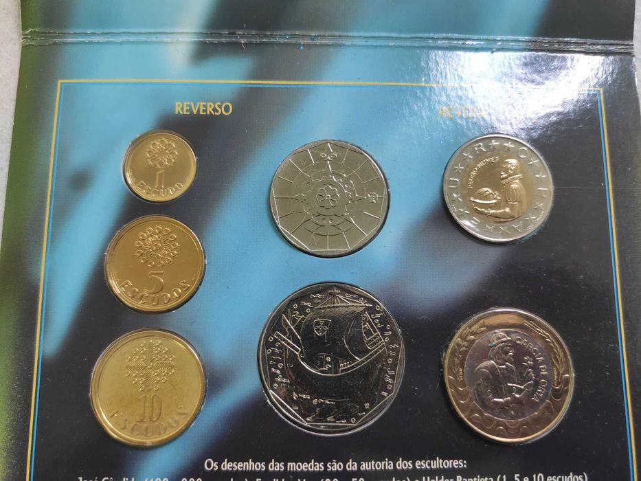Moedas Escudos em carteira BNC 1997 sem Caixa Exterior