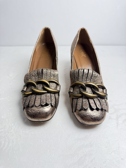 Czółenka skórzane Ovyé r.38 styl elegancki losfers
