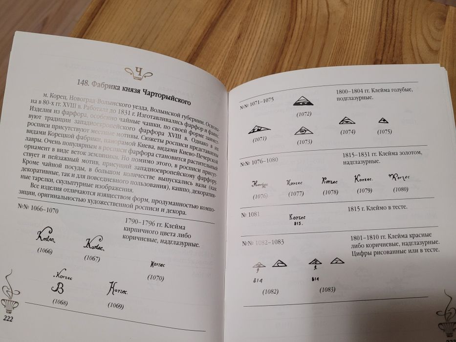 Katalog sygnatur porcelany carskiej Rosji