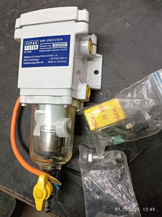 Паливний фільтр Separ (дизельний) з підігрівом .  12 v. 500Wat