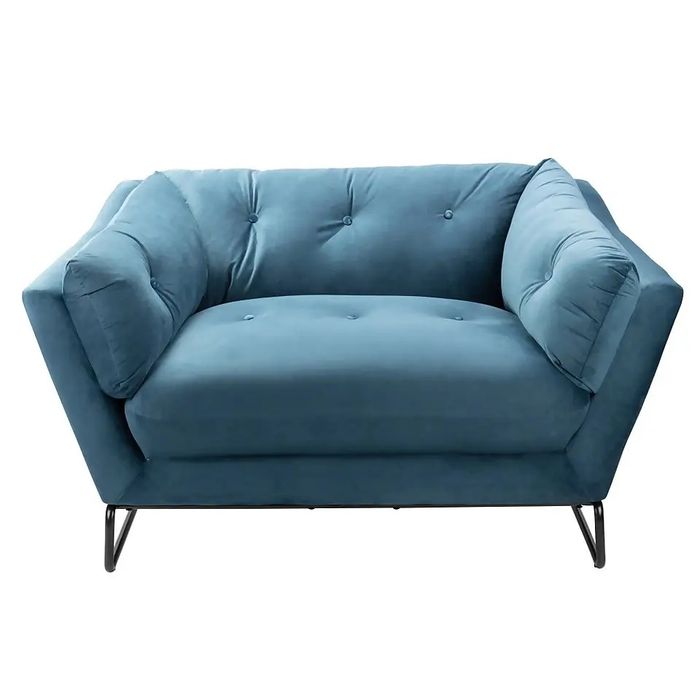 Krzesło - kanapa Snuggler Button Aegean Blue