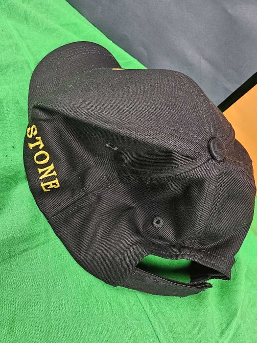 Czapki z daszkiem Bejsbolówki stone island Premium czarna cała Czapka
