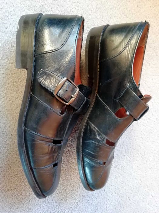 Sandálias ou sapatos abertos homem em pele - Nº 39 (preto) e Nº40