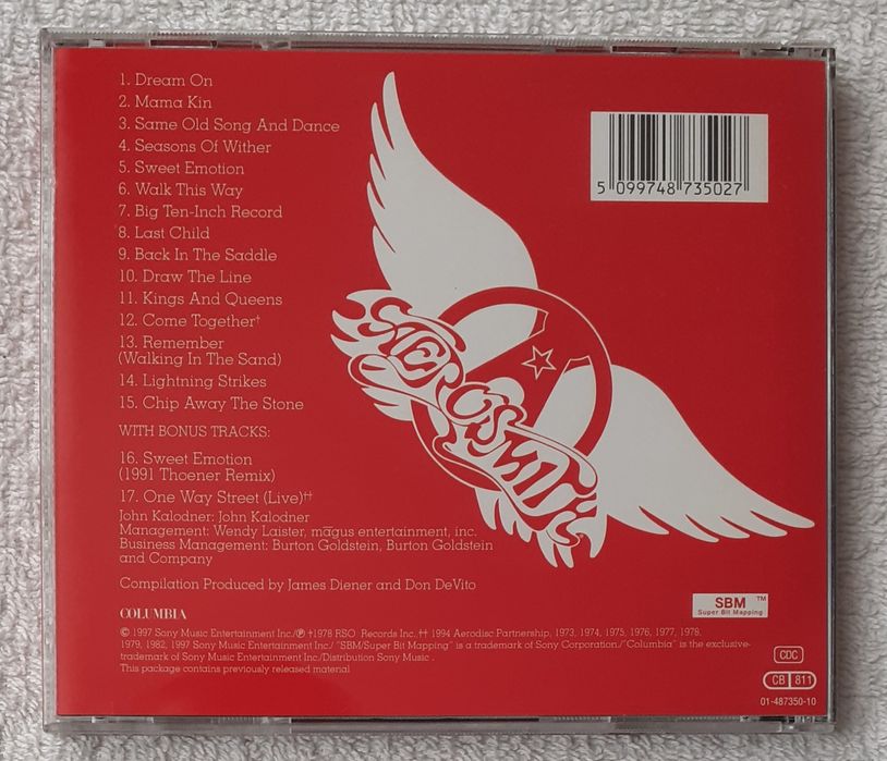 Aerosmith – Aerosmith's Greatest Hits 1973/1988 (CD, Compilation)