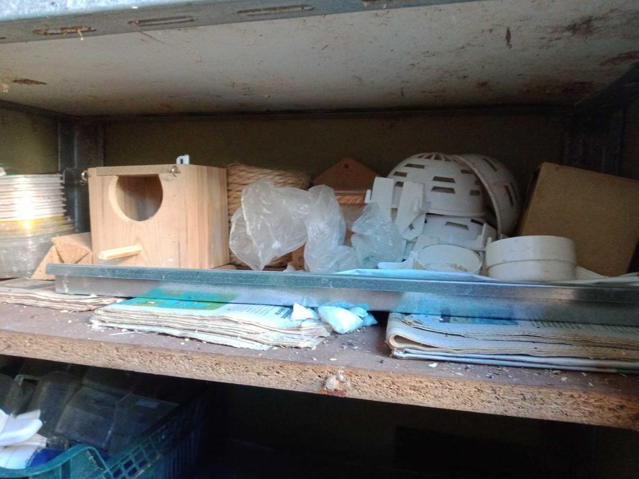 Ninhos, Comedouros e Porta Juta Para Aves