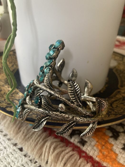 Bransoletka metal cyrkonie