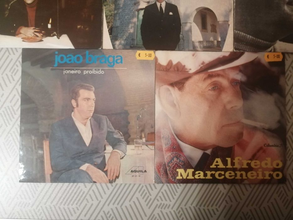 Discos Vinil Maxi João Braga e Alfredo Marceneiro.