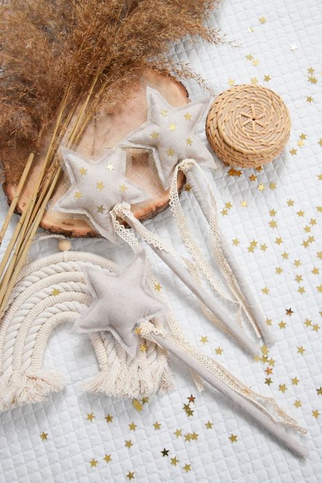 Szycie Lniana różdżka dla dziecka