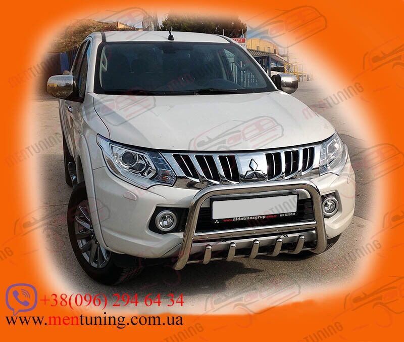 Кенгурятник для Mitsubishi L200 защита бампера обвес из нержавейки
