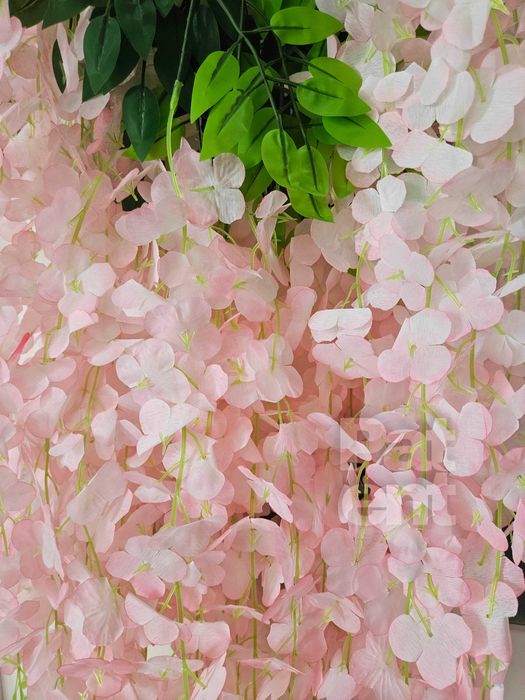 Wisteria różowa glicynia sztuczna girlanda dekoracja 12 sztuk
