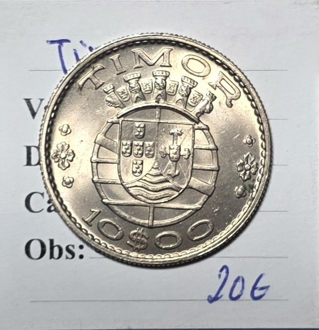 20$00 1970 Timor