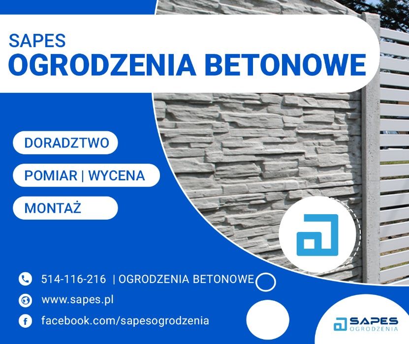 Promocja jesienno-zimowa !!!Ogrodzenia betonowe